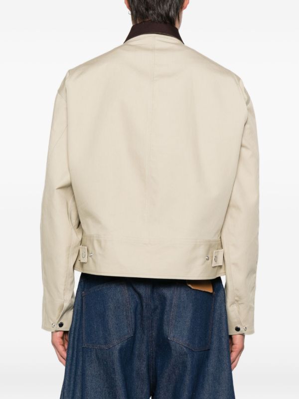 Browns JW Anderson Curved-hem Cotton Jacket | Browns Lightweight Jackets