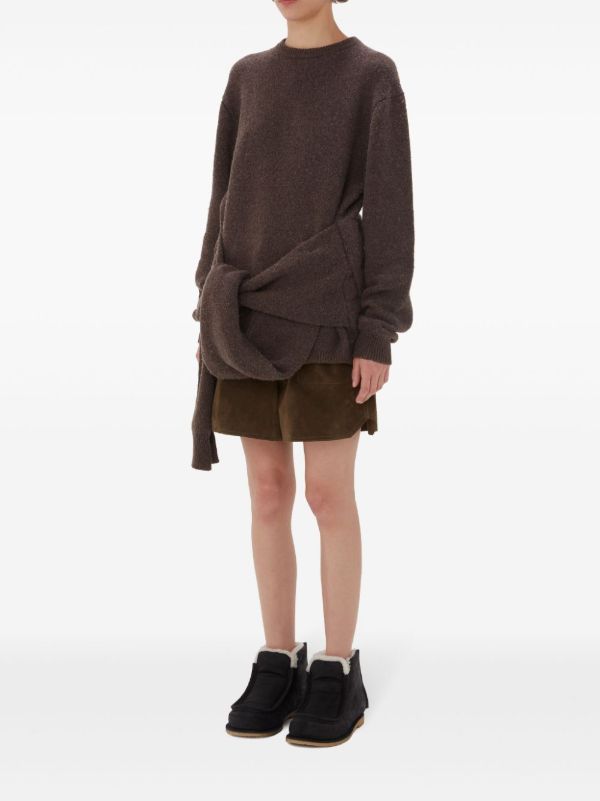 Browns JW Anderson Draped Tie-Front Sweater | Browns Knitted Sweaters