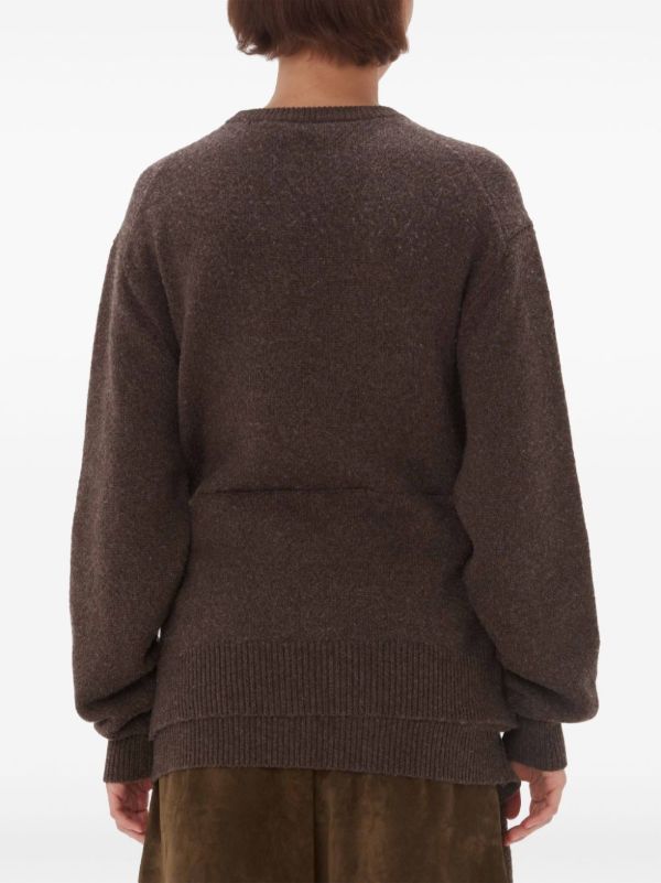 Browns JW Anderson Draped Tie-Front Sweater | Browns Knitted Sweaters