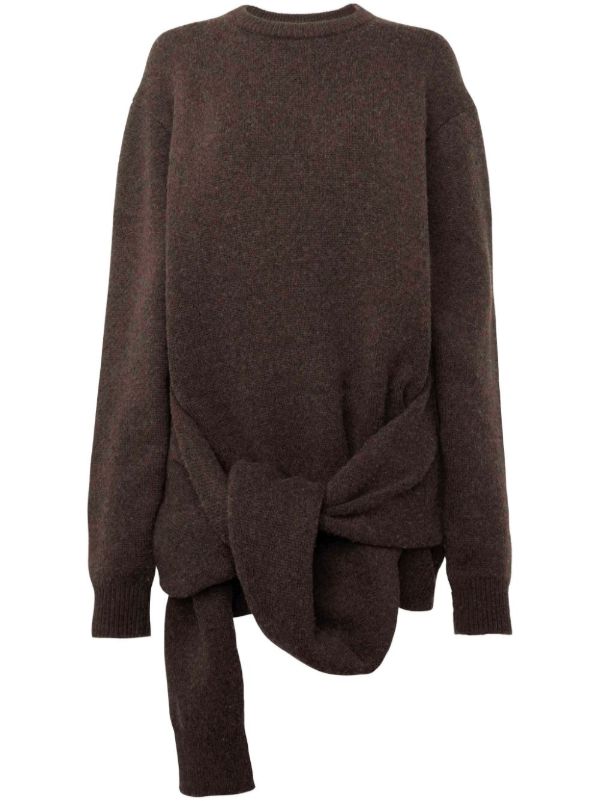 browns JW Anderson Draped Tie-Front Sweater | Browns Knitted Sweaters