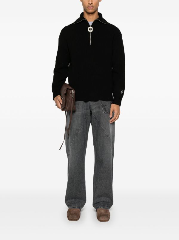 Browns JW Anderson Half-zip Jumper | Browns Knitted Sweaters