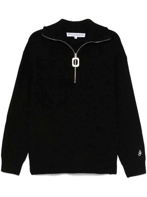 browns JW Anderson half-zip jumper | Browns Knitted Sweaters