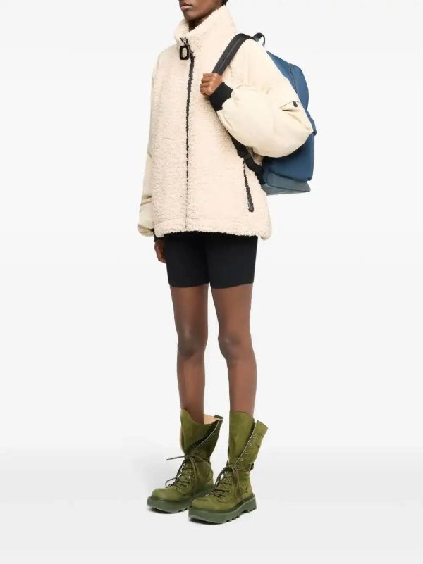 Browns JW Anderson Neutrals Panelled Fleece Jacket | Browns Varsity Jackets