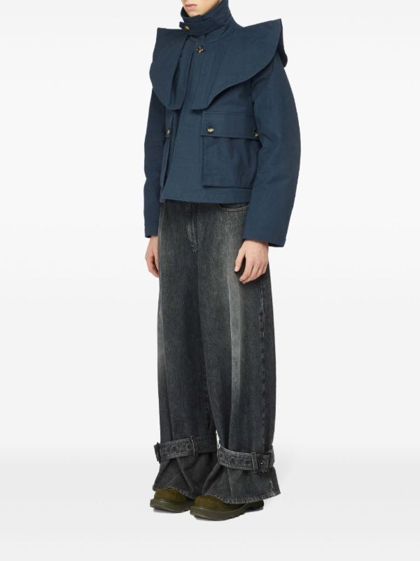 Browns JW Anderson Oversized-Collar Jacket | Browns Varsity Jackets