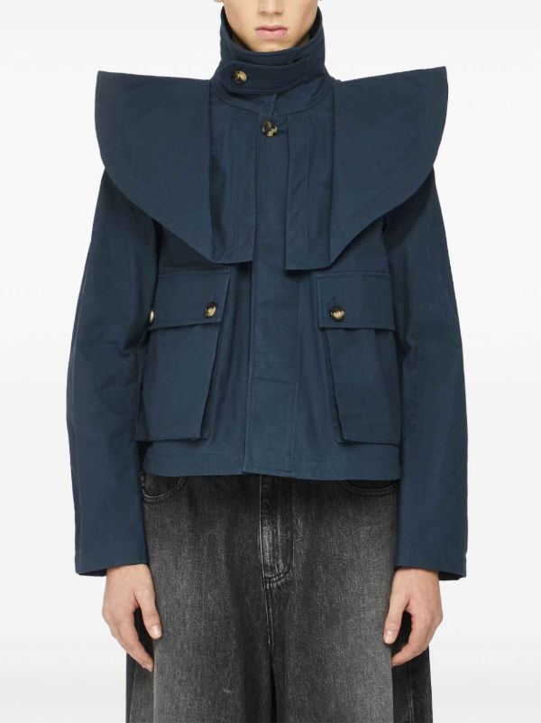 Browns JW Anderson Oversized-Collar Jacket | Browns Varsity Jackets