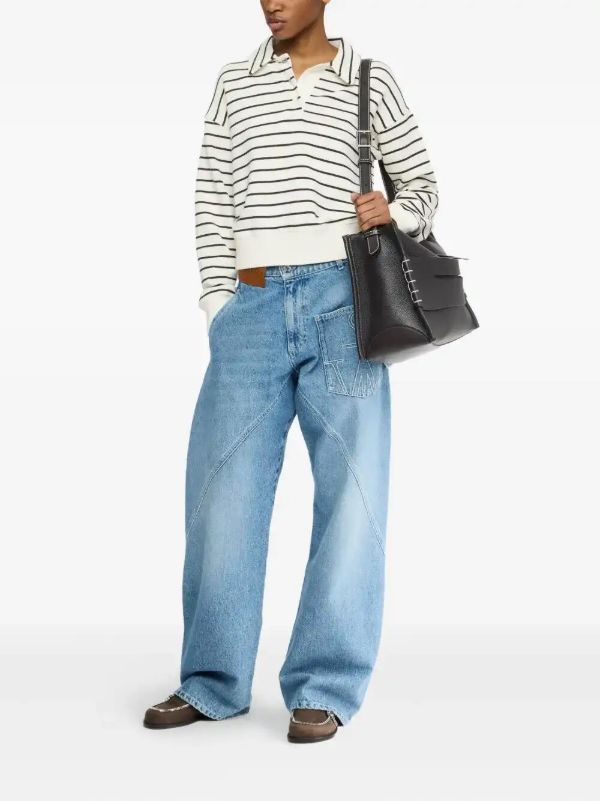 Browns JW Anderson Striped Polo Sweater | Browns Polo Tops