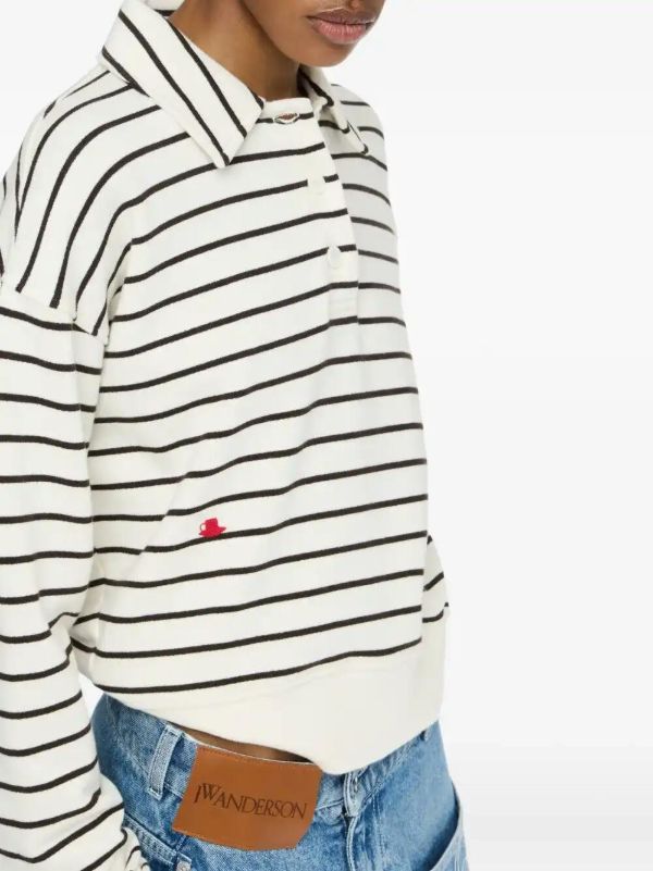 Browns JW Anderson Striped Polo Sweater | Browns Polo Tops