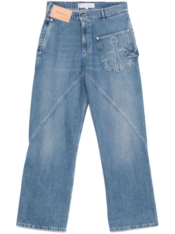 browns JW Anderson Twisted Jeans | Browns Relaxed-Fit Jeans