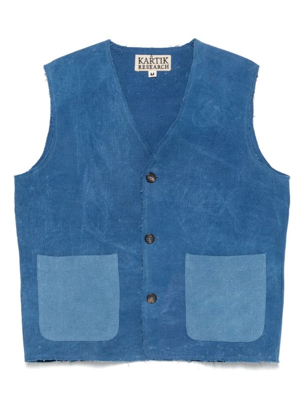 browns Kartik Research cotton vest | Browns Waistcoats & Gilets