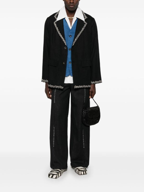 Browns Kartik Research Embroidered Blazer | Browns Blazers