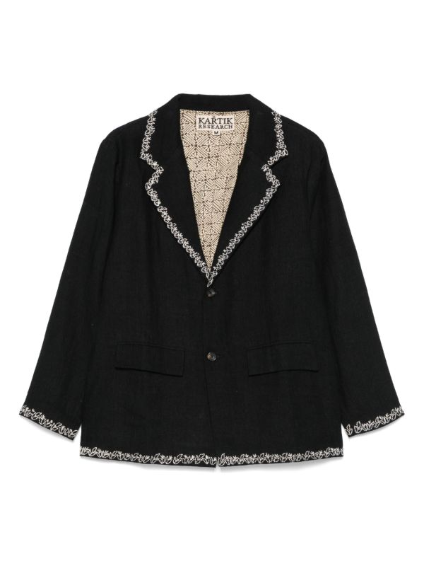 browns Kartik Research embroidered blazer | Browns Blazers