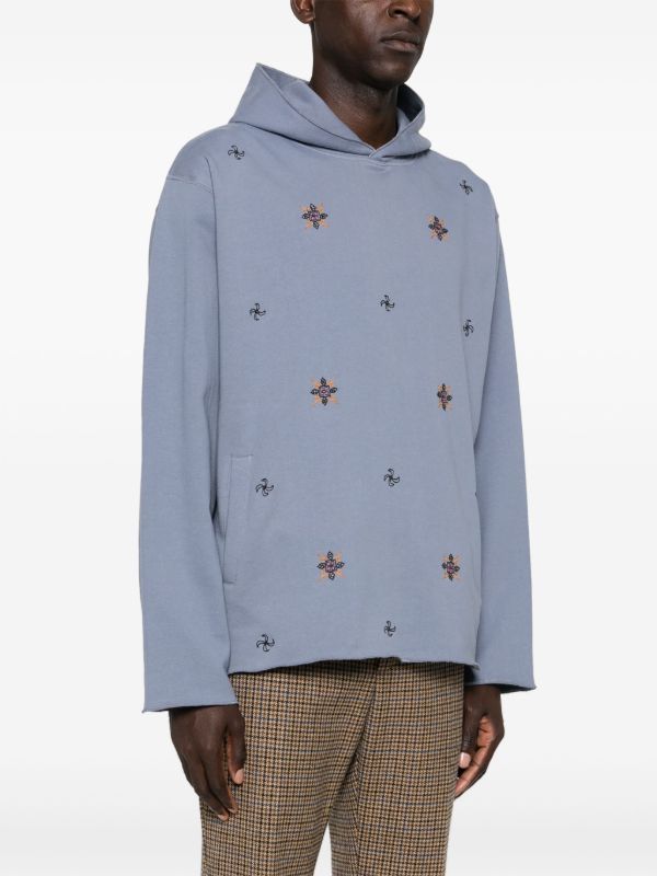 Browns Kartik Research Geometric-Embroidered Hoodie | Browns Hoodies