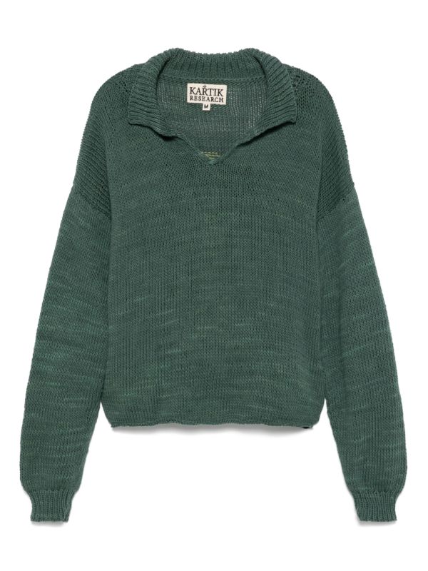 browns Kartik Research logo-intarsia sweater | Browns Knitted Sweaters