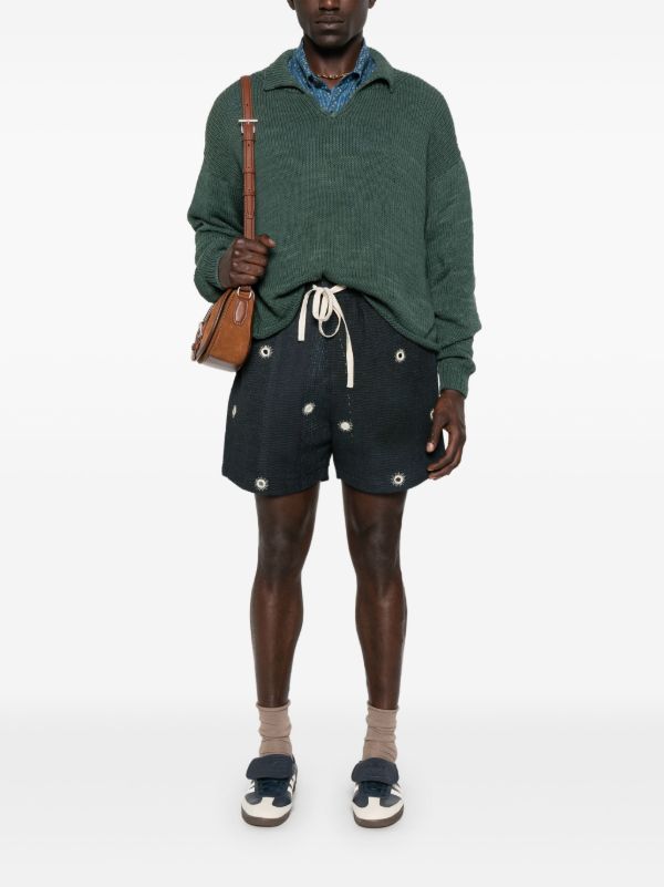 Browns Kartik Research Mirror Shorts | Browns Bermuda Shorts