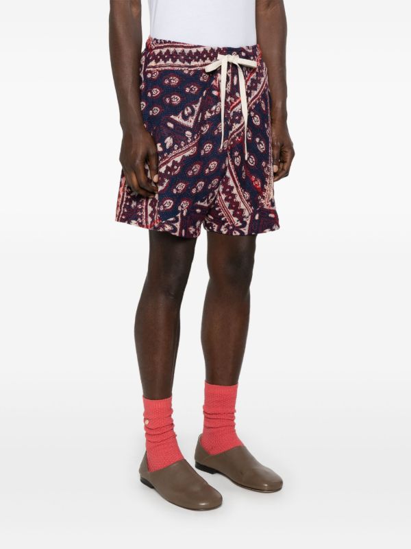 Browns Kartik Research Patchwork-design Shorts | Browns Bermuda Shorts