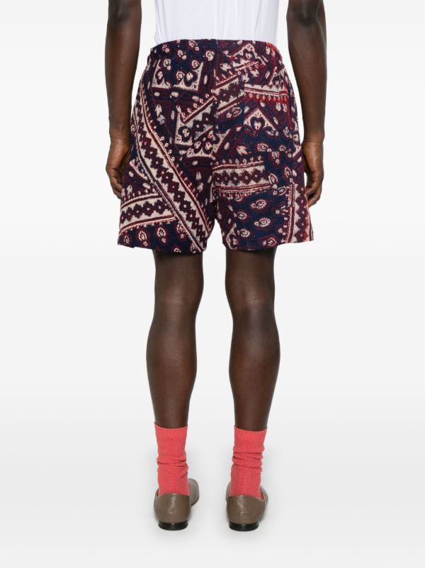 Browns Kartik Research Patchwork-design Shorts | Browns Bermuda Shorts