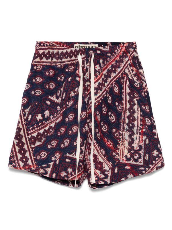 browns Kartik Research patchwork-design shorts | Browns Bermuda Shorts