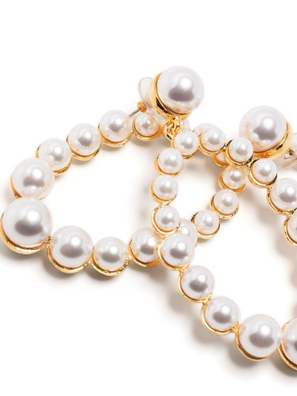 Browns Kenneth Jay Lane Gold-Plated Pearl Drop Earrings | Browns Earrings