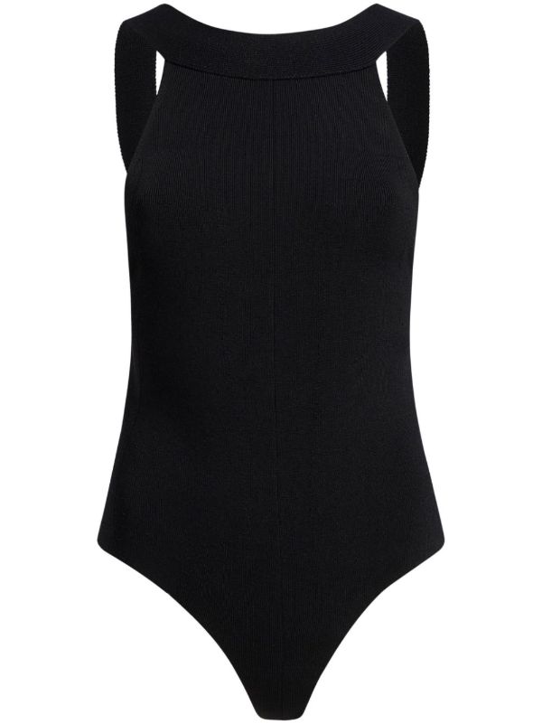 browns KHAITE Black Campagna Bodysuit | Browns Vests & Tank Tops