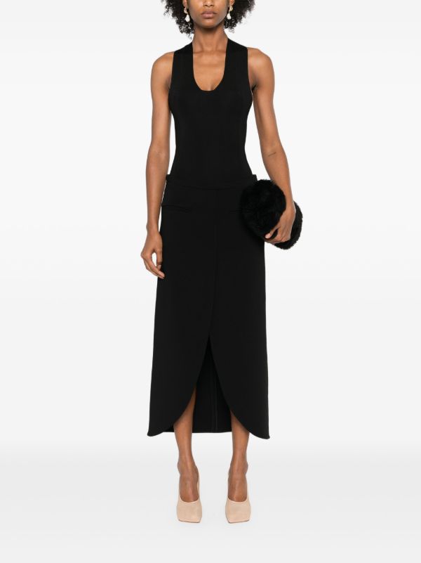 Browns KHAITE Black Halterneck High Cut Bodysuit | Browns Vests & Tank Tops