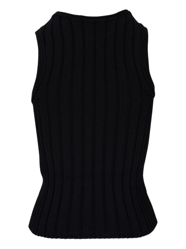 Browns KHAITE Black Manu Knitted Top | Browns Knitted Tops