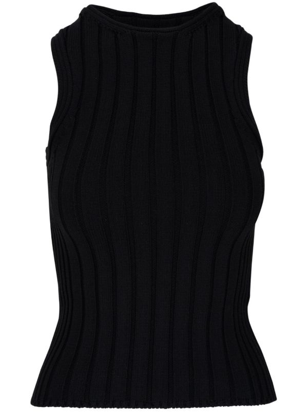 browns KHAITE Black Manu Knitted Top | Browns Knitted Tops
