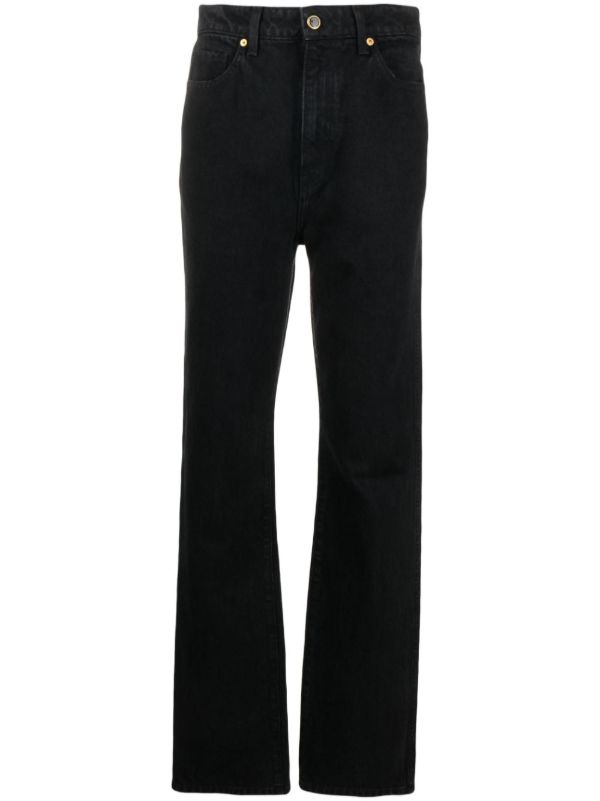 browns KHAITE black The Danielle straight-leg jeans | Browns Straight-Leg Jeans