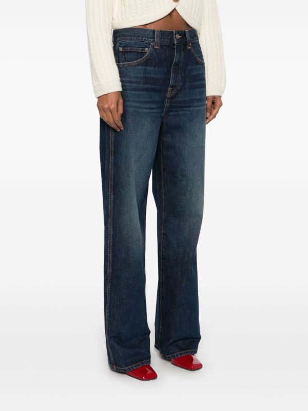 Browns KHAITE Blue Bonnie Jeans | Browns Straight-Leg Jeans
