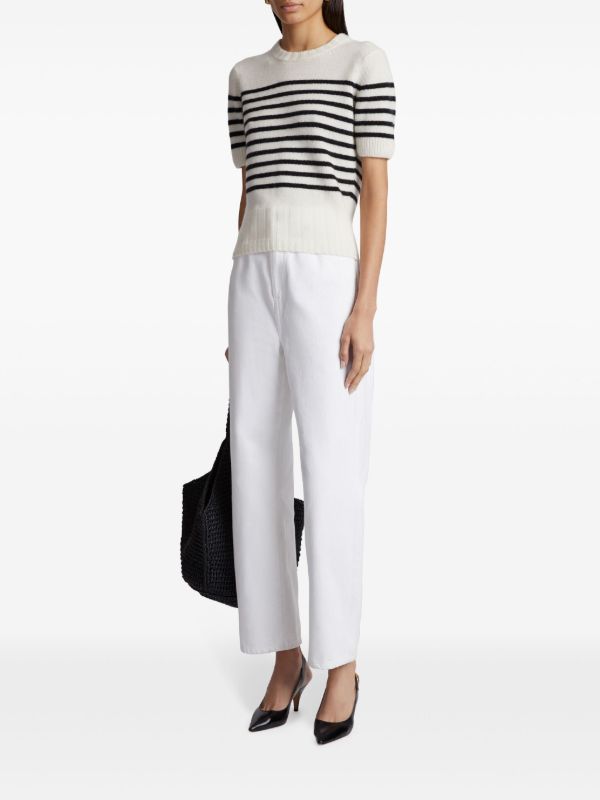 Browns KHAITE White Luphia Cashmere Knitted Top | Browns Knitted Tops