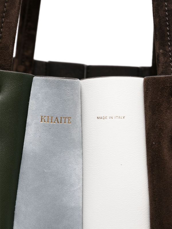 Browns KHAITE Zoe Patchwork Suede Tote Bag | Browns Tote Bags