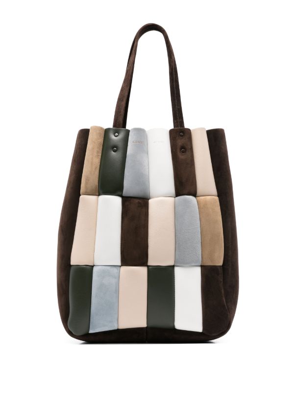 browns KHAITE Zoe patchwork suede tote bag | Browns Tote Bags