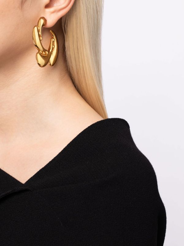 Browns KHIRY Gold Vermeil Talon Coalition Hoop Earrings | Browns Earrings