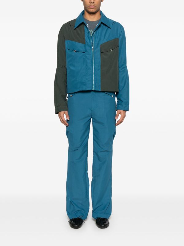 Browns Kiko Kostadinov Blue Alec Trousers | Browns Regular-Fit & Straight Leg Pants
