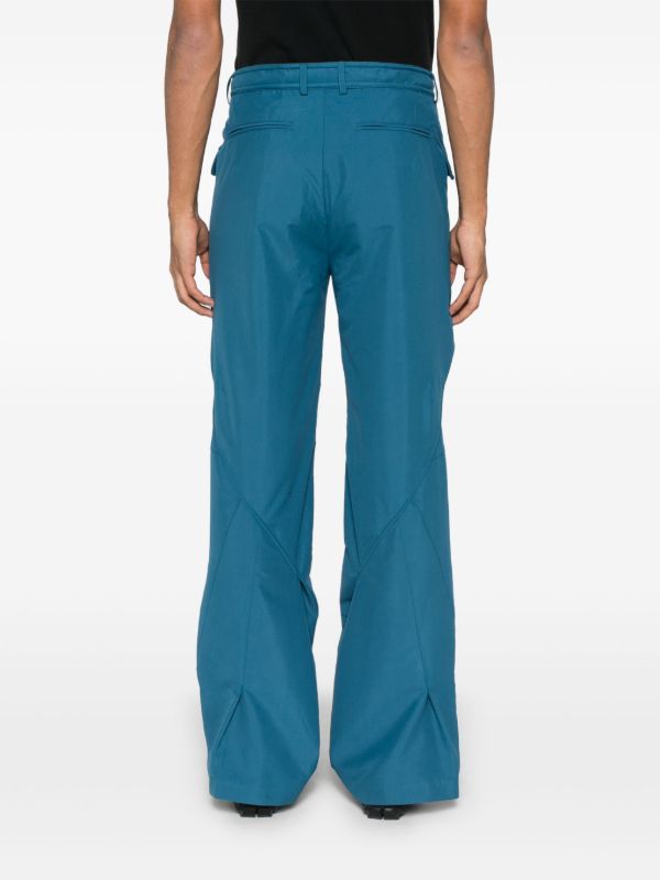 Browns Kiko Kostadinov Blue Alec Trousers | Browns Regular-Fit & Straight Leg Pants