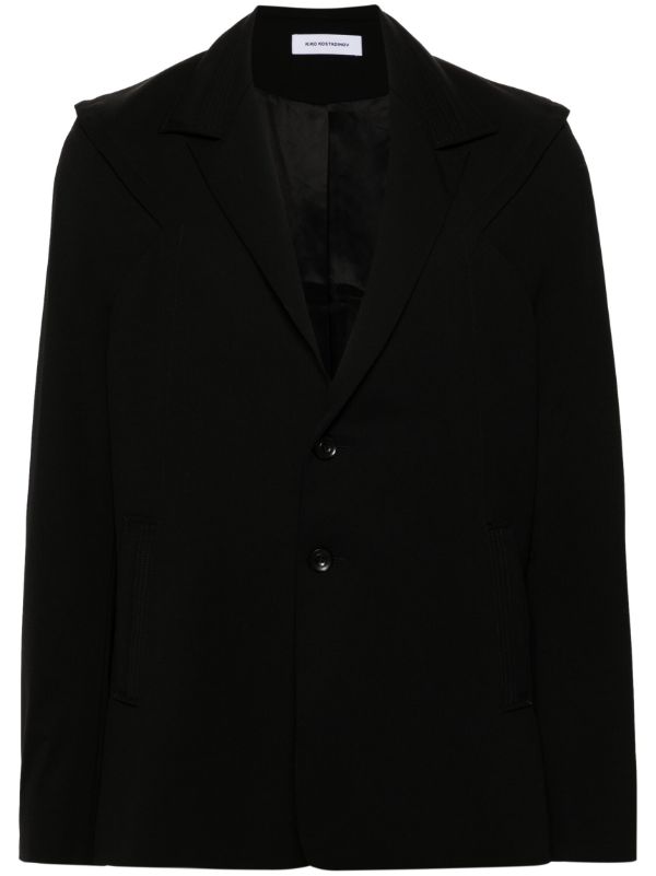 browns Kiko Kostadinov Buttoned Single-Breasted Blazer | Browns Blazers