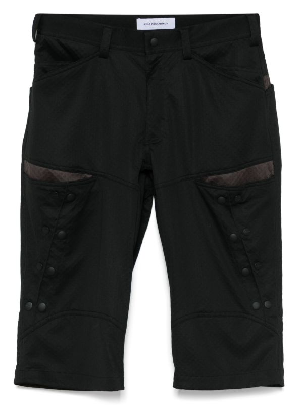 browns Kiko Kostadinov Inex Snap shorts | Browns Bermuda Shorts
