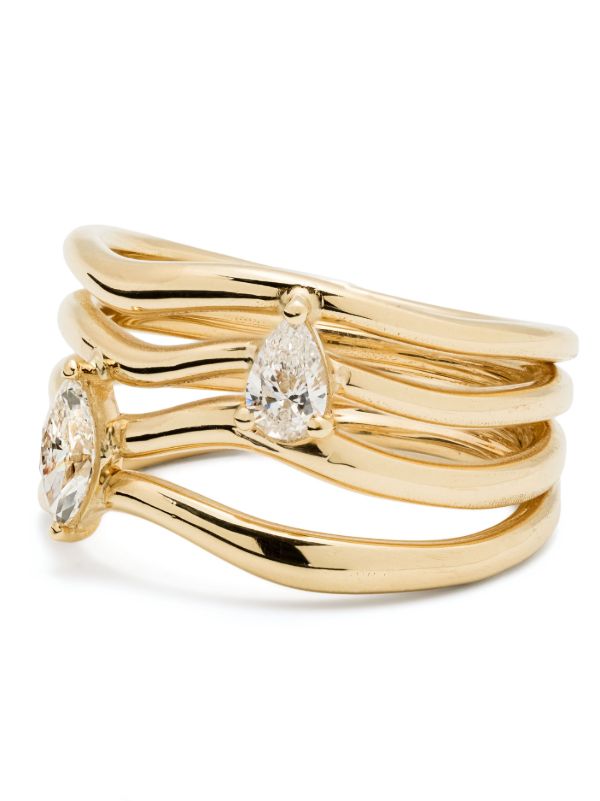 Browns Kimaï 18K Recycled Yellow Gold Nova Diamond Ring | Browns Fine Rings