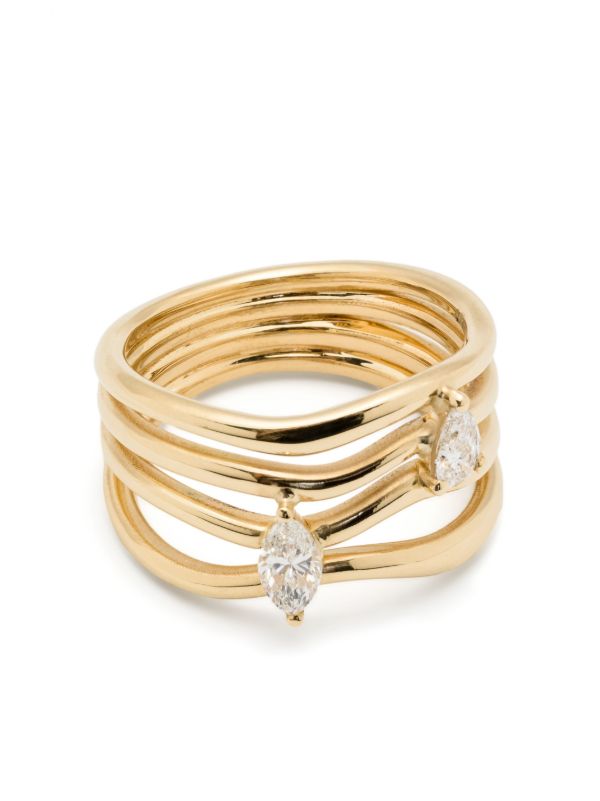 browns Kimaï 18K Recycled Yellow Gold Nova Diamond Ring | Browns Fine Rings