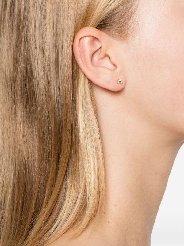 Browns Kimaï 18K Recycled Yellow Gold Three Drops Diamond Earring | Browns Fine Earrings