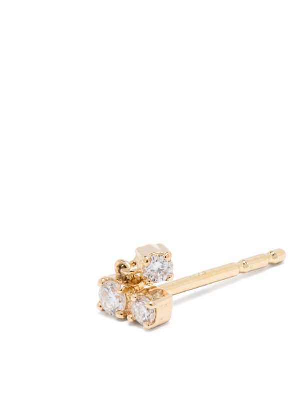 Browns Kimaï 18K Recycled Yellow Gold Three Drops Diamond Earring | Browns Fine Earrings