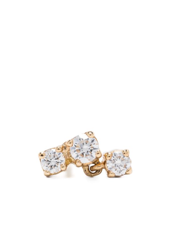 browns Kimaï 18K Recycled Yellow Gold Three Drops Diamond Earring | Browns Fine Earrings