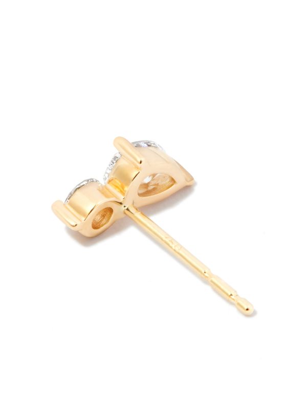 Browns Kimaï 18K Yellow Gold Duo Diamond Stud Earring | Browns Fine Earrings