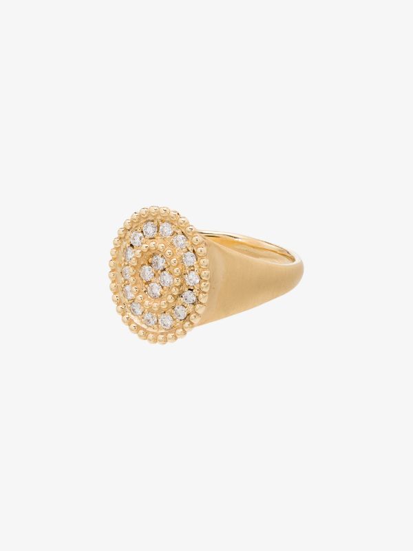 browns Kimaï 18K yellow gold Prime diamond signet ring | Browns Fine Rings