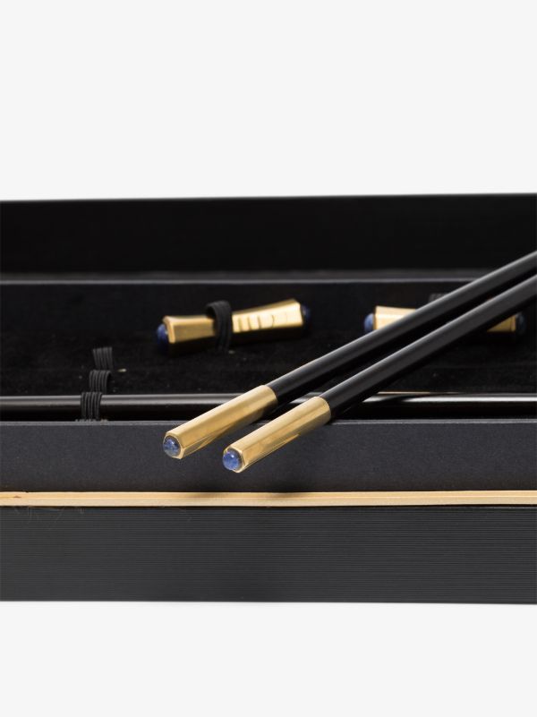 Browns L'Objet Black Zen Chopstick Set | Browns Cutlery