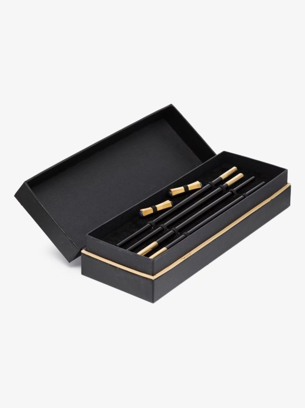 browns L'Objet Black zen chopstick set | Browns Cutlery