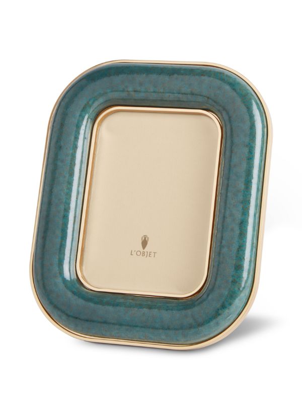 Browns L'Objet Blue Rue Jacob Ceramic Frame | Browns Picture & Photo Frames