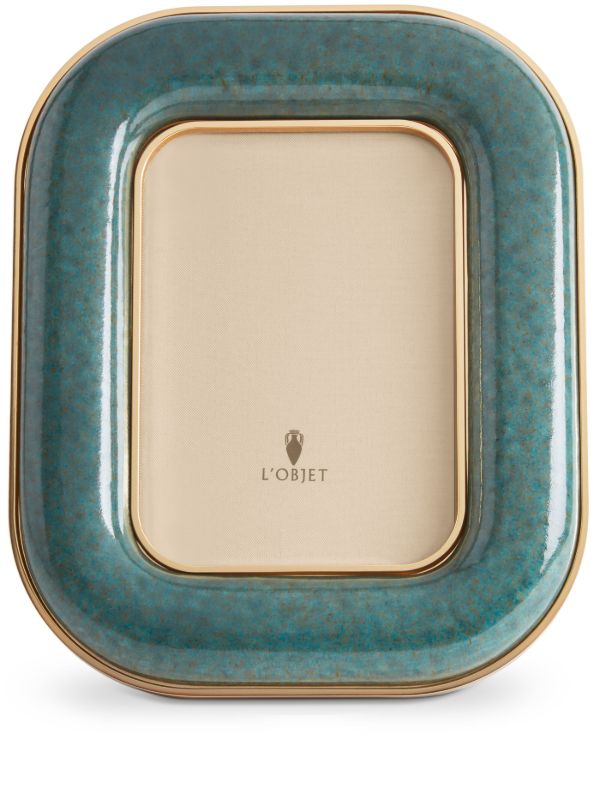 browns L'Objet Blue Rue Jacob Ceramic Frame | Browns Picture & Photo Frames