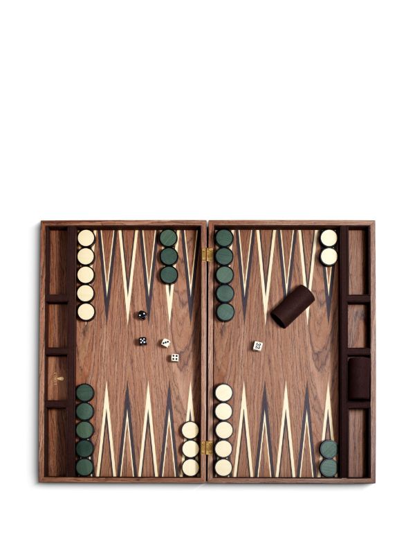 Browns L'Objet Brown Matis Wood Backgammon Set | Browns Collectibles