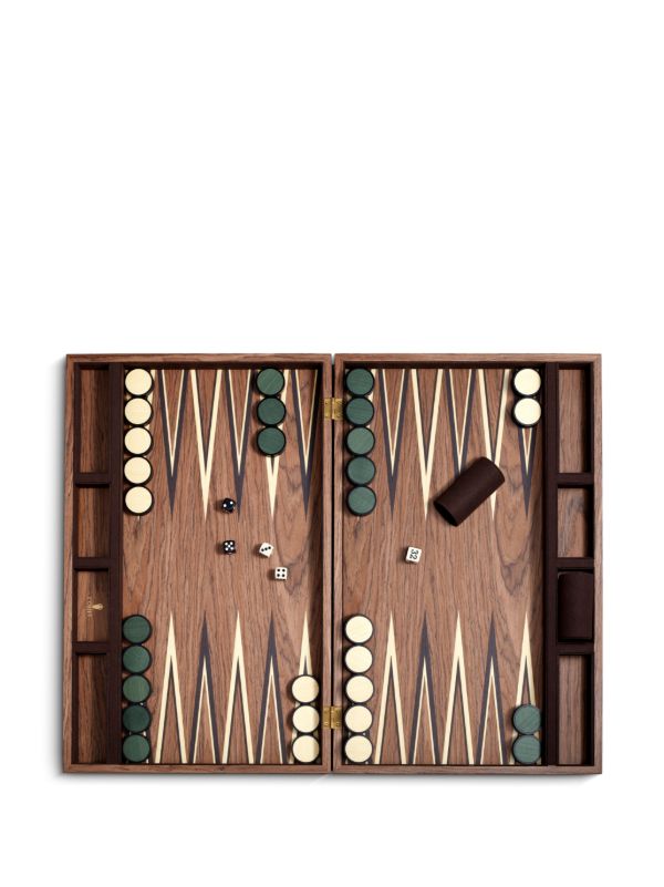 Browns L'Objet Brown Matis Wood Backgammon Set | Browns Collectibles