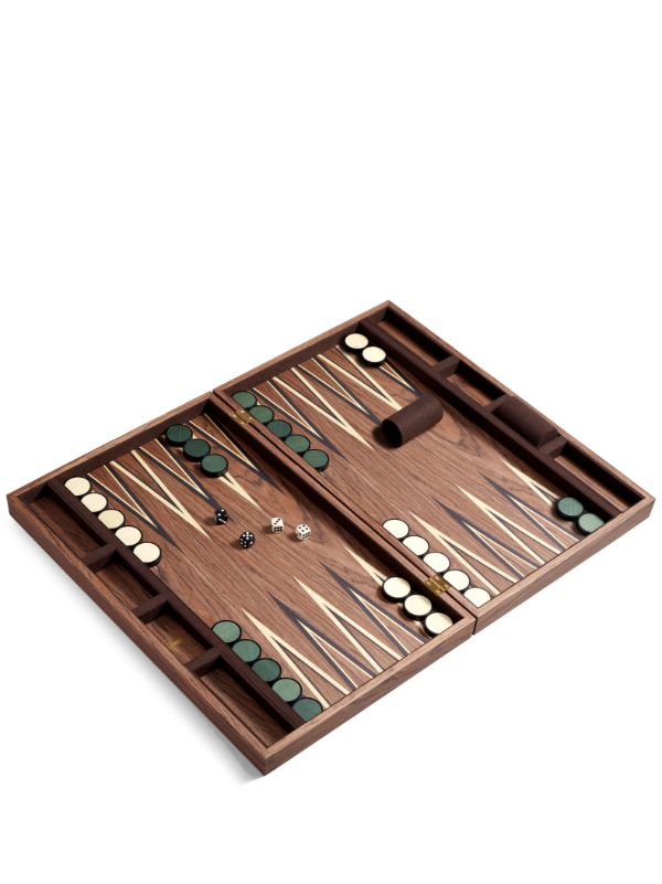 browns L'Objet brown Matis wood backgammon set | Browns Collectibles